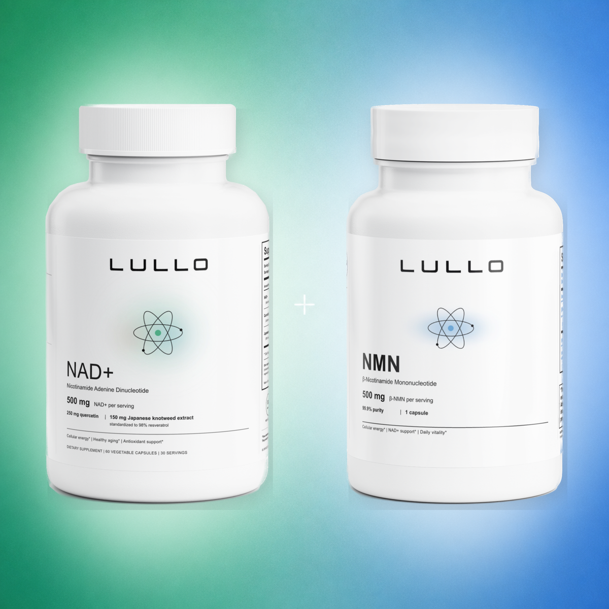 Lullo NAD+ morning and NMN night 30-day oral routine