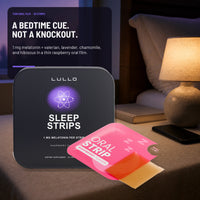 Lullo Sleep Strips oral film hero - 1 mg melatonin and four botanical extracts