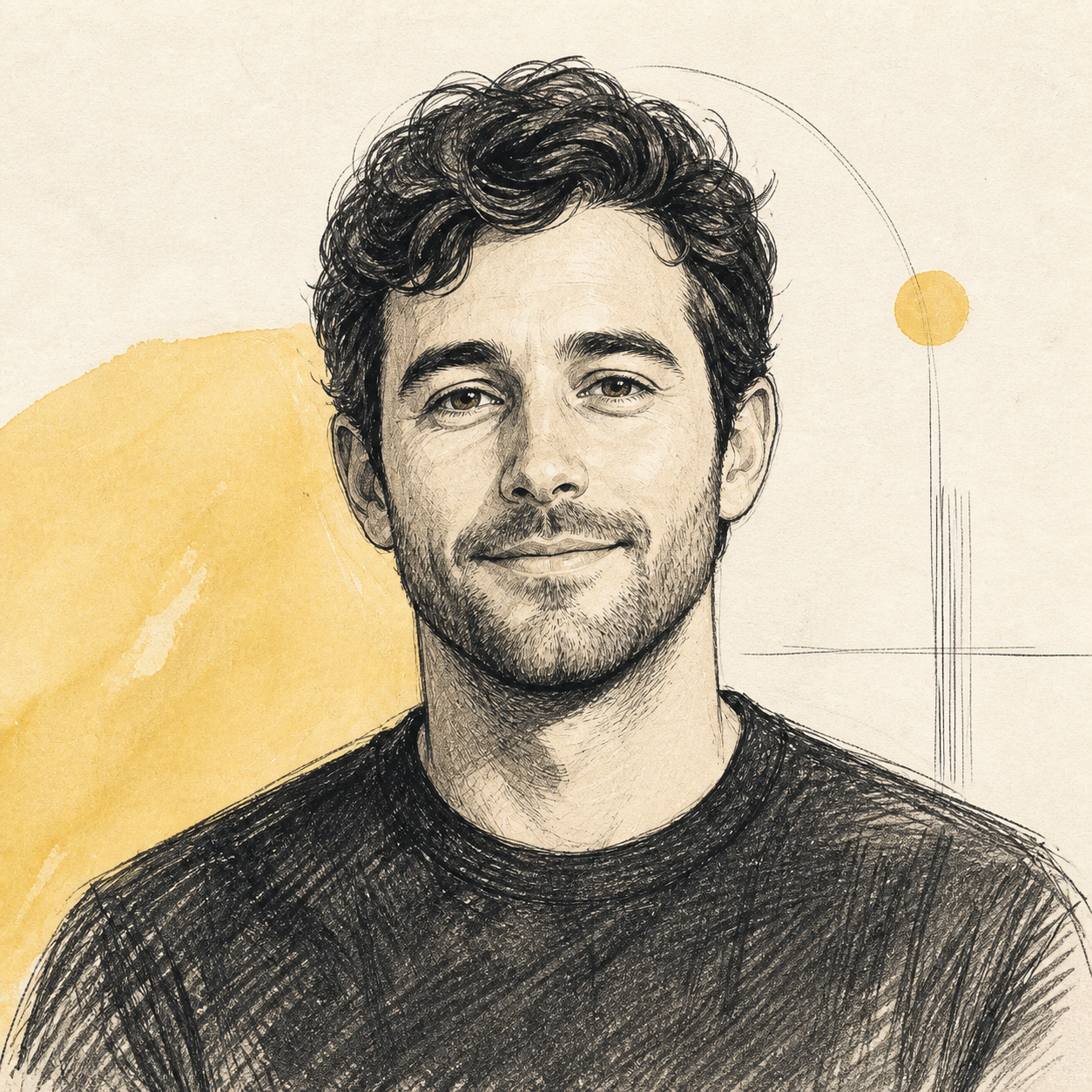 AI-generated editorial illustration representing Chase, Lullo co-founder